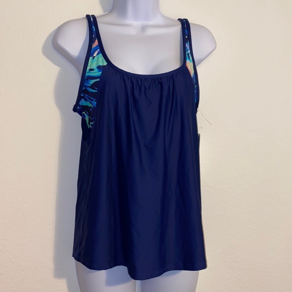 🏝️New🏝️ Next Women's Impact Double Up Tankini Top